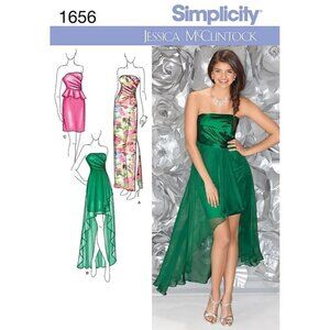 Simplicity‎ Sewing Pattern 1656 JESSICA MCCLINTOK Formal Dress Size 4-12